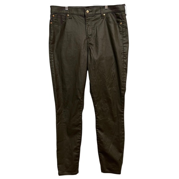 GAP Pants - GAP Jeans Womens 33/16 Tall Brown Coated True Skinny Mid Rise Stretch